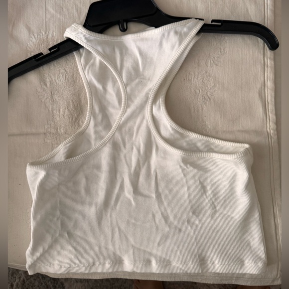 Off White Stamp Ribbed Rowing  Cropped Top - Picture 3 of 9